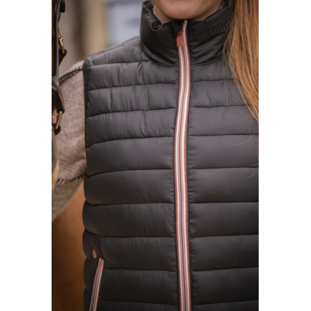 Macaron Sleeveless Vest - Black