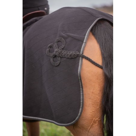 Diagonal Polar Fleece Exercise Sheet - Black