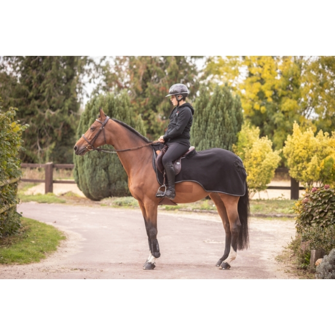 Diagonal Polar Fleece Exercise Sheet - Black Diagonal Polar Fleece Exercise Sheet - Black