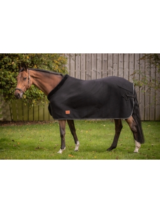 Diagonal Polar Fleece Sheet - Black