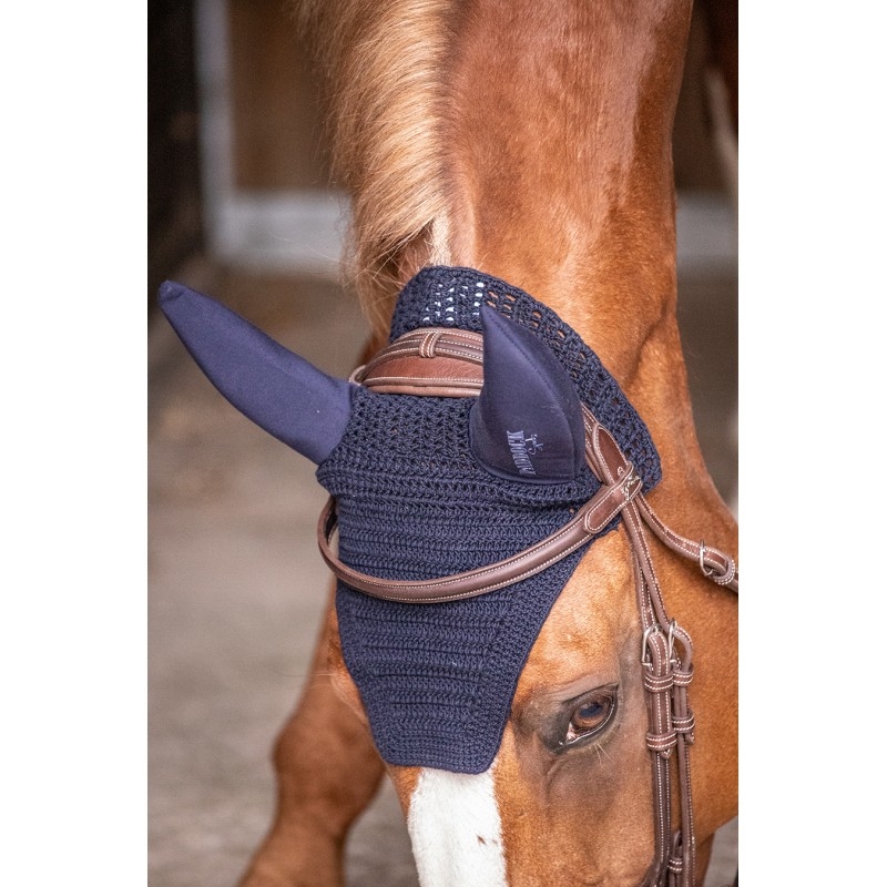 Soundless Cotton Fley Veil - Navy