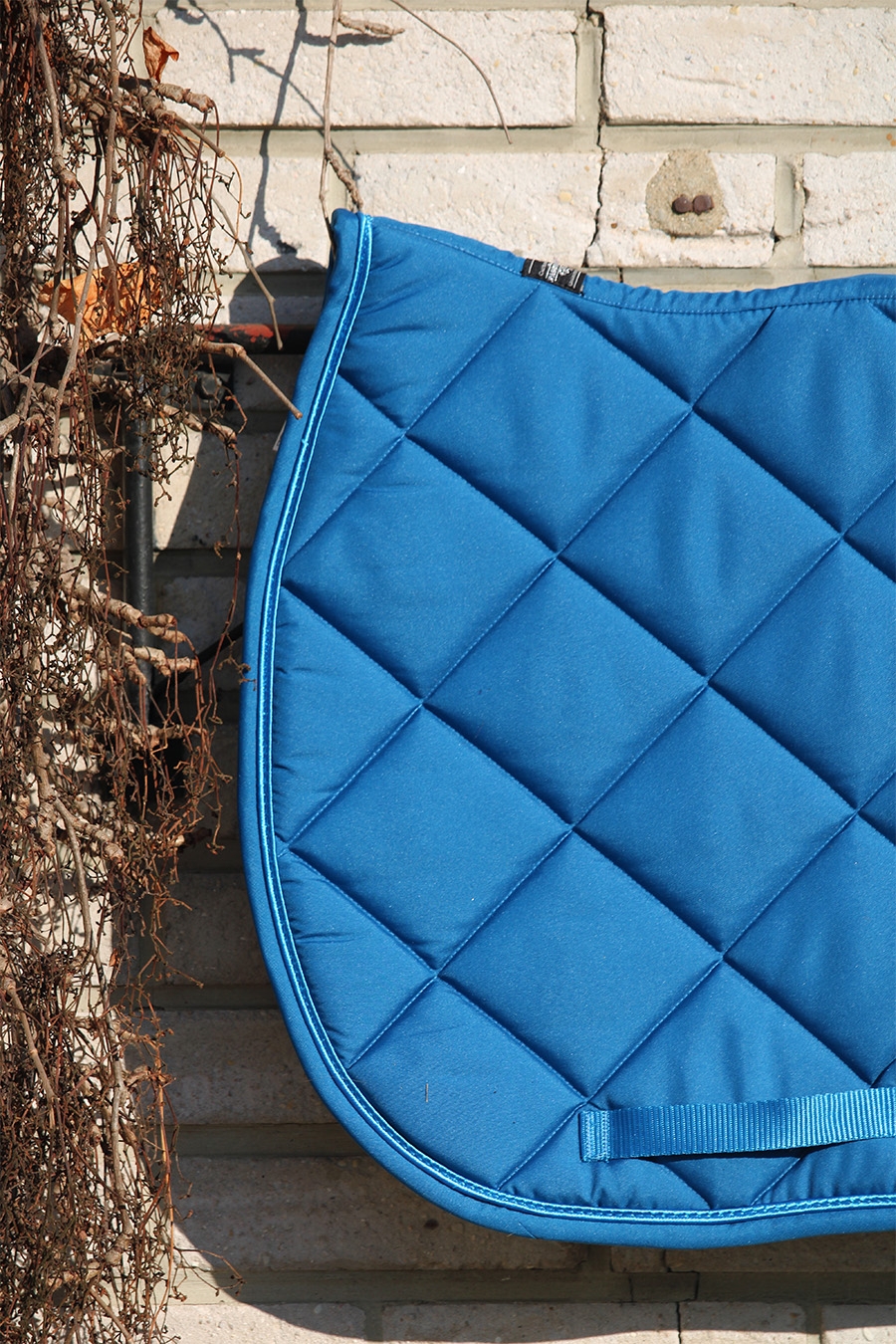 Tapis de Selle Prems Uni - Bleu Canard