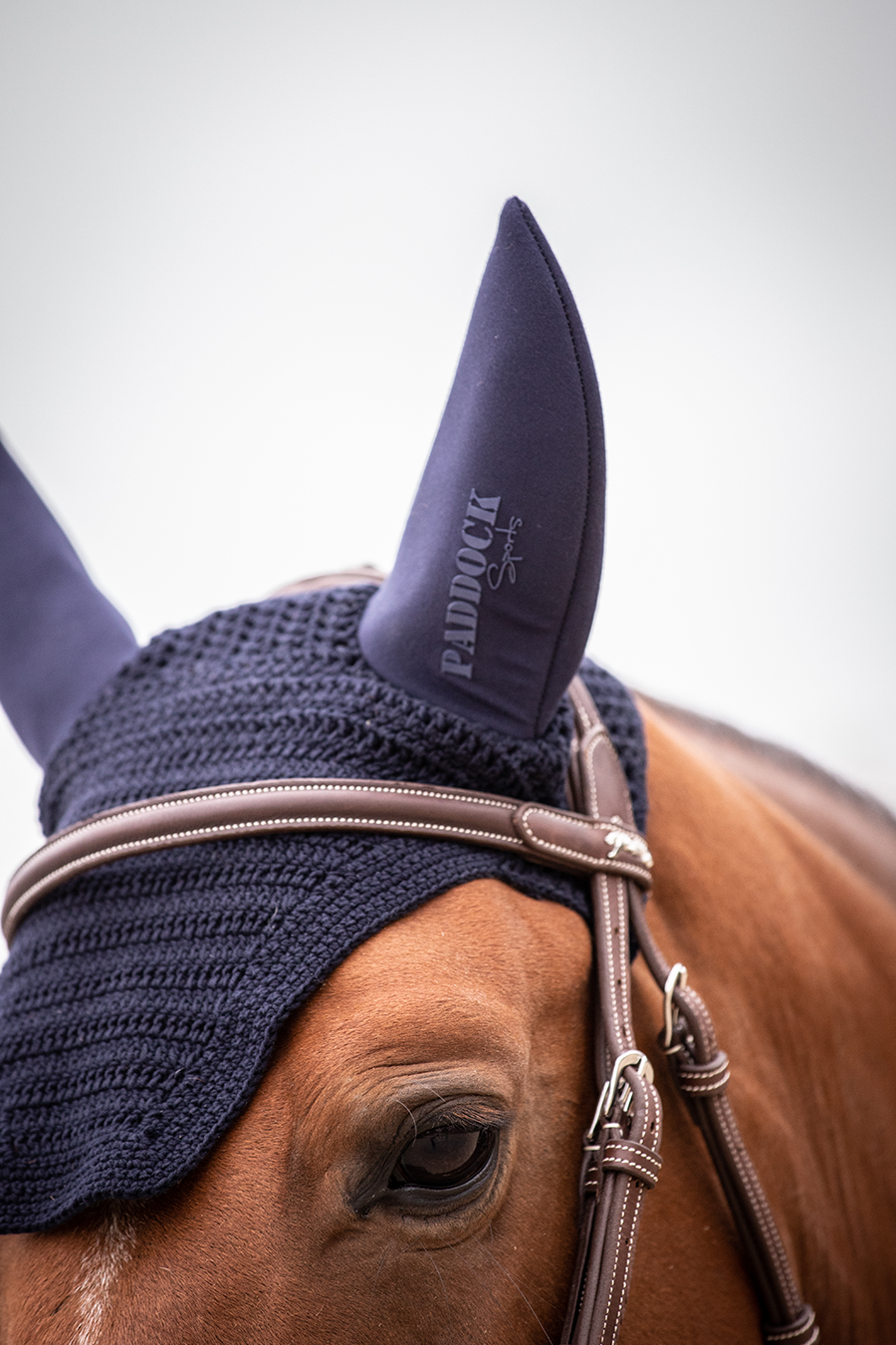 Soundless Cotton Fley Veil - Navy