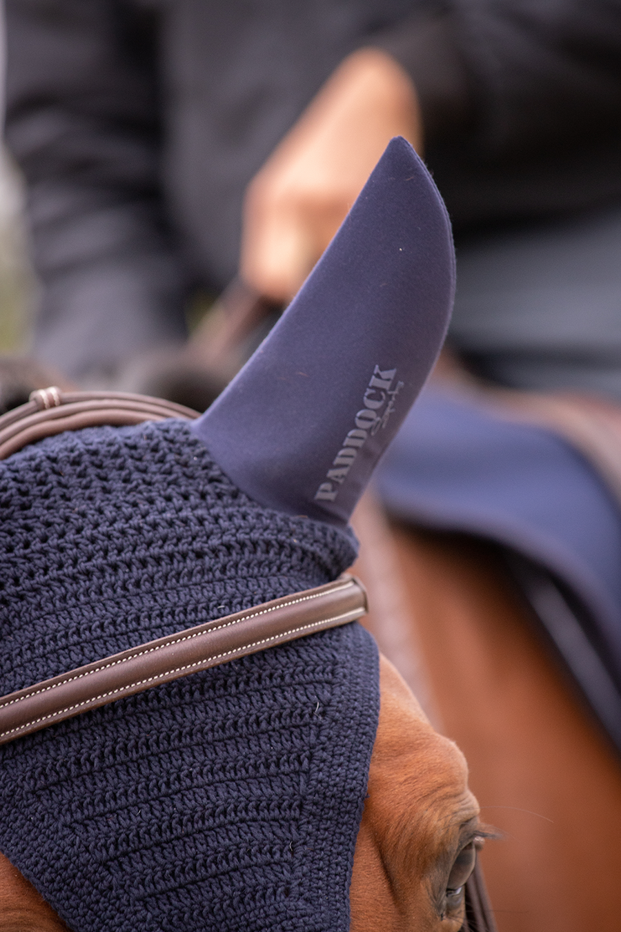 Soundless Cotton Fley Veil - Navy