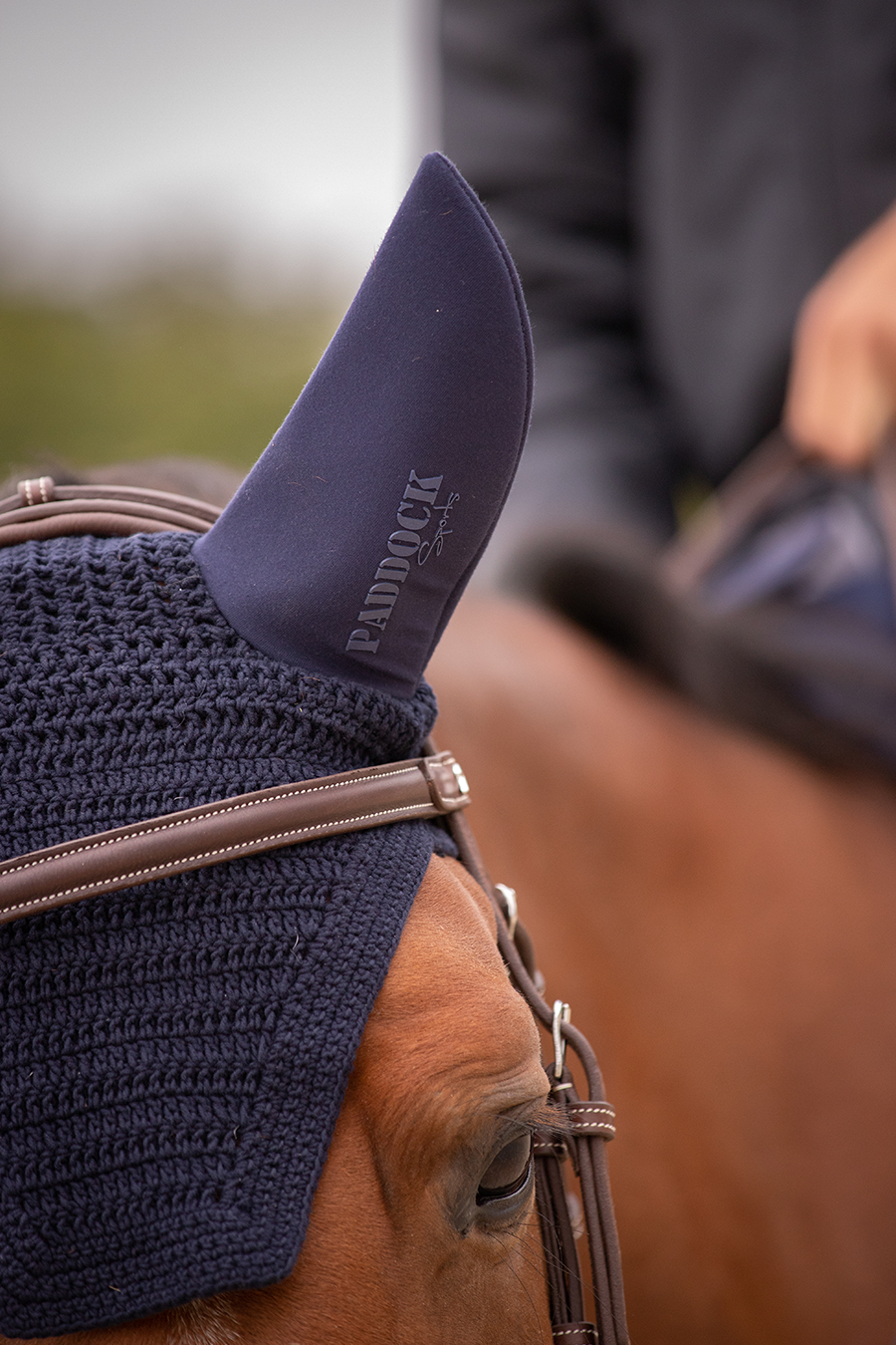 Soundless Cotton Fley Veil - Navy