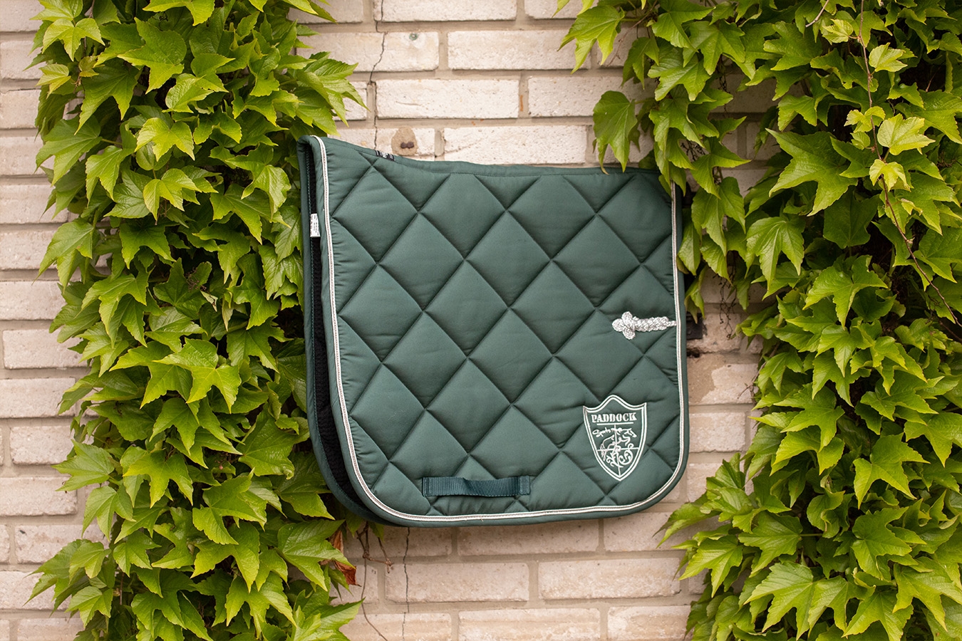 Tapis de Selle Prems Ecusson Dressage - Vert