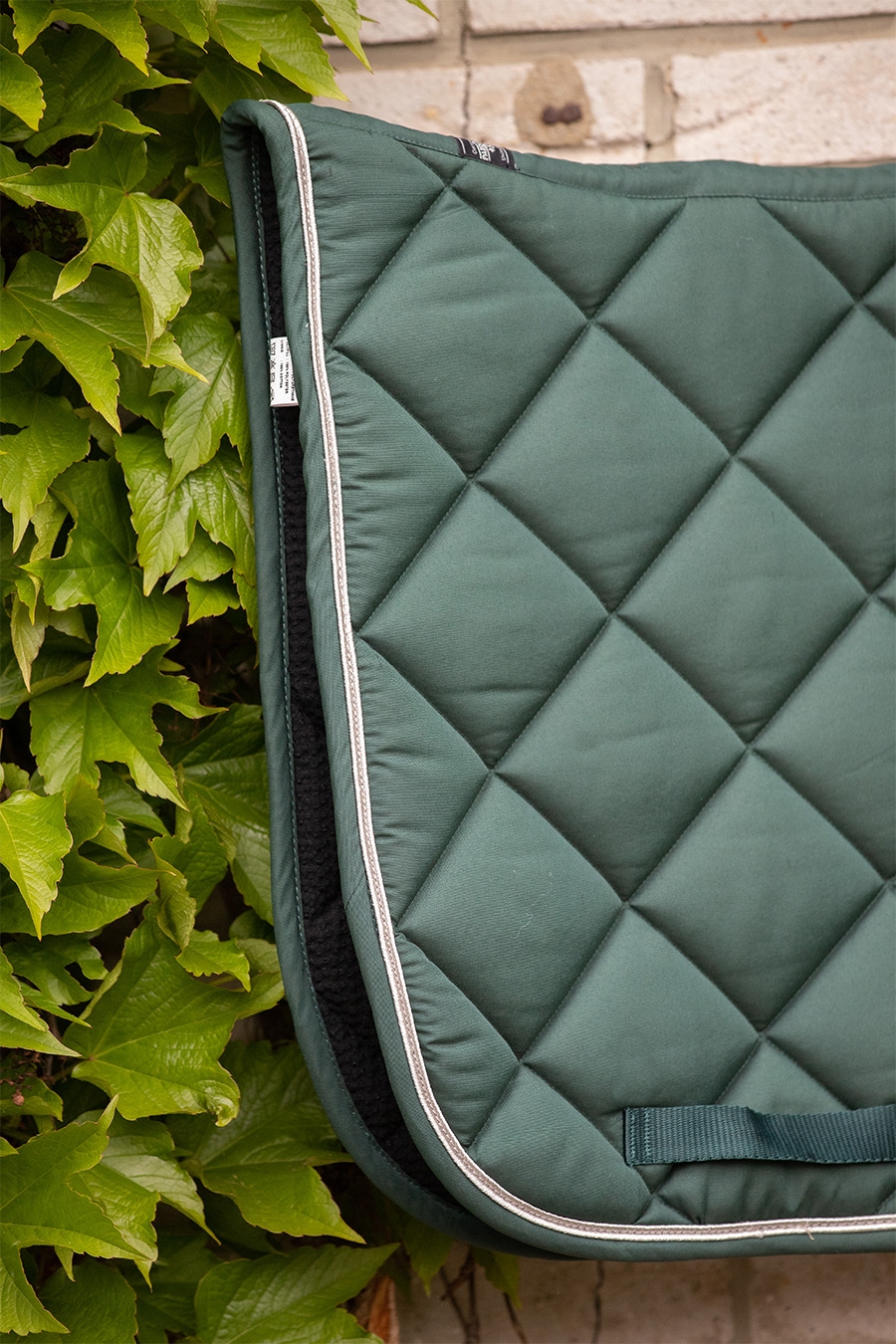 Tapis de Selle Prems Ecusson Dressage - Vert