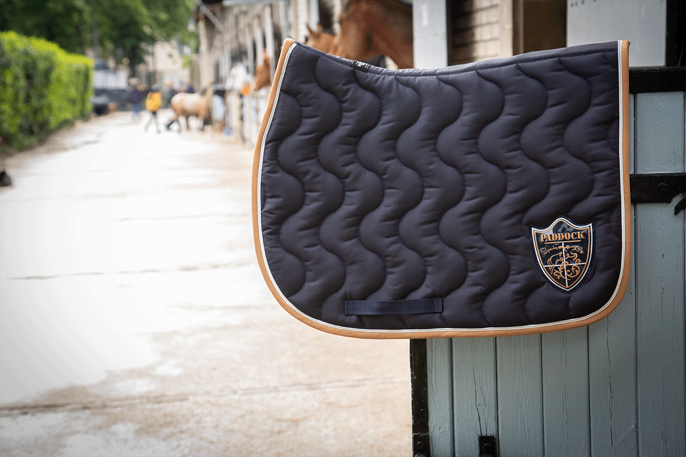 Tapis de Selle Origine Classique Mixte - Marine