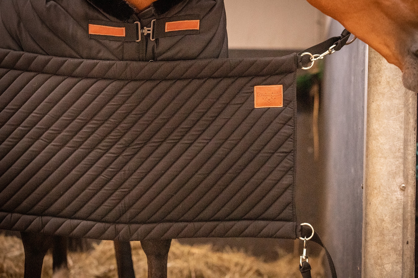 Diagonal Stall Door - Black