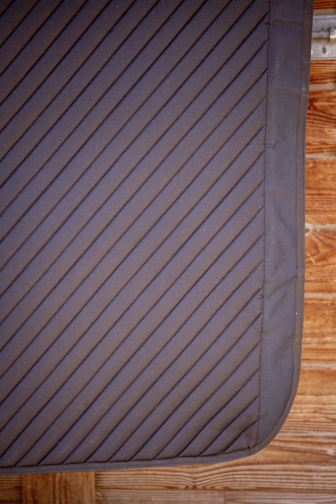 Diagonal Stall Curtain - Black