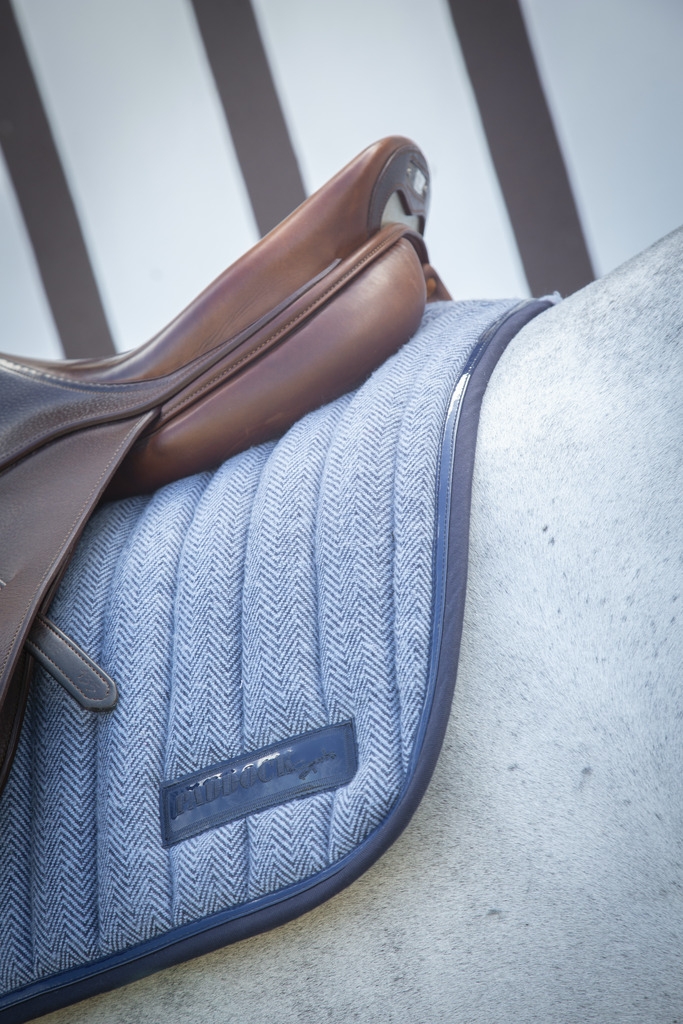 Chevron Saddle Pad All purpose - Blue