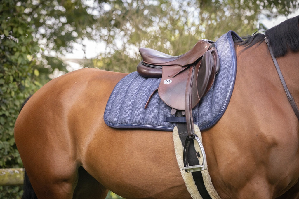 Chevron Saddle Pad All purpose - Blue