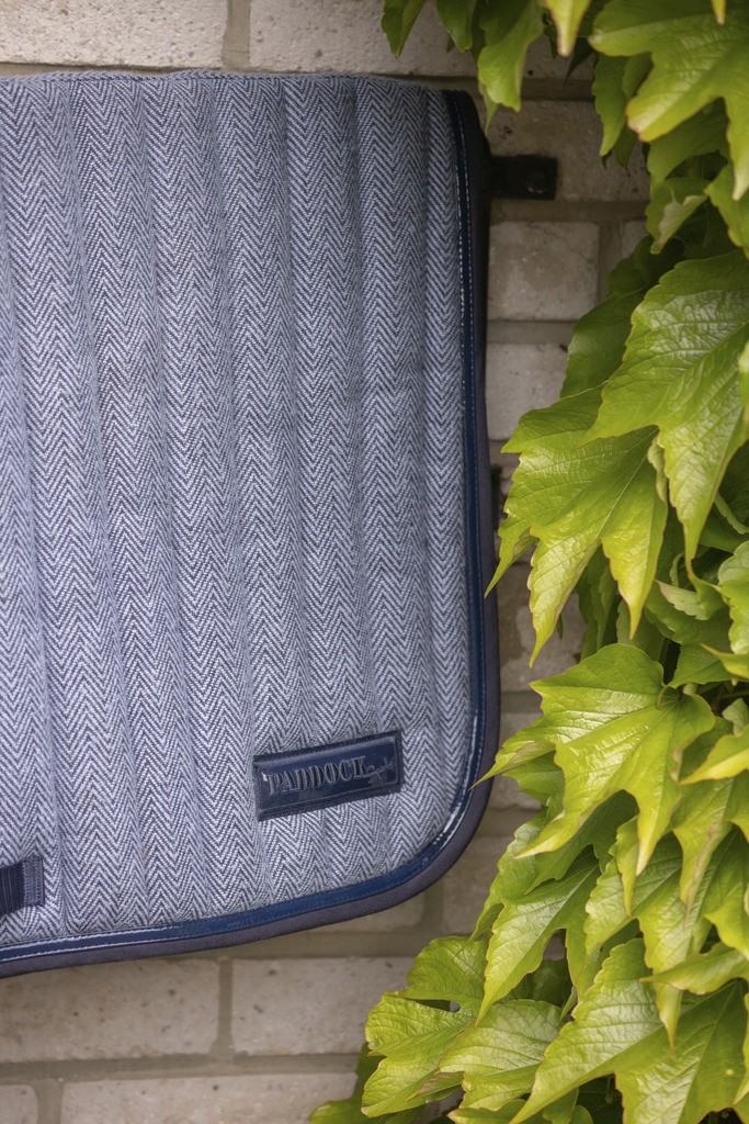 Tapis de Selle Chevron Mixte - Bleu