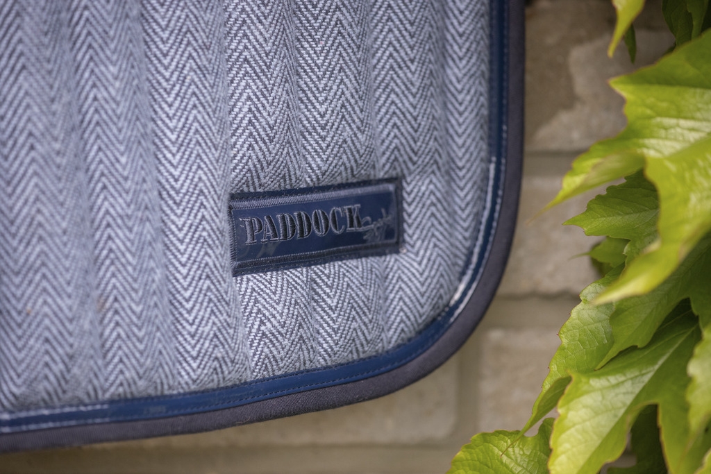 Tapis de Selle Chevron Mixte - Bleu