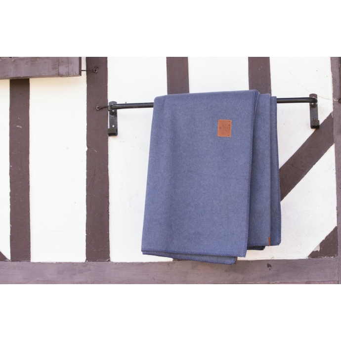 Wooltouch Square - Heather Blue
