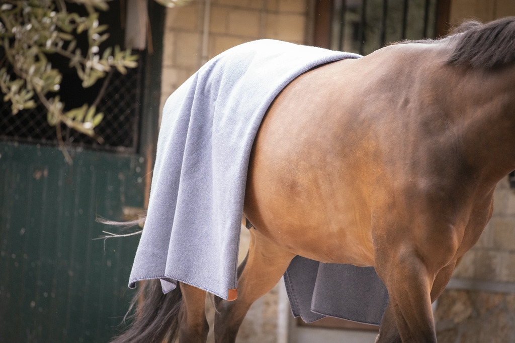 Wooltouch Square - Heather Blue