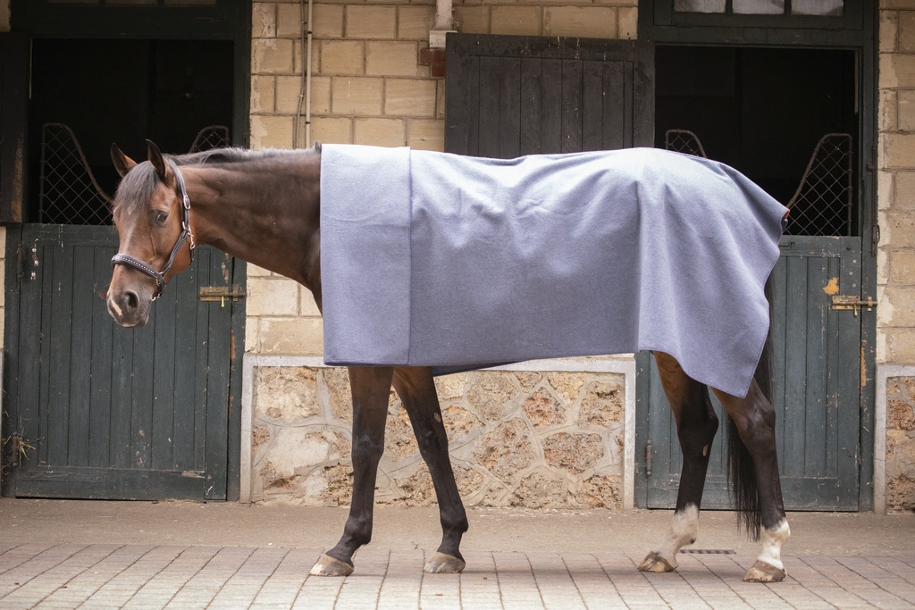 Wooltouch Square - Heather Blue